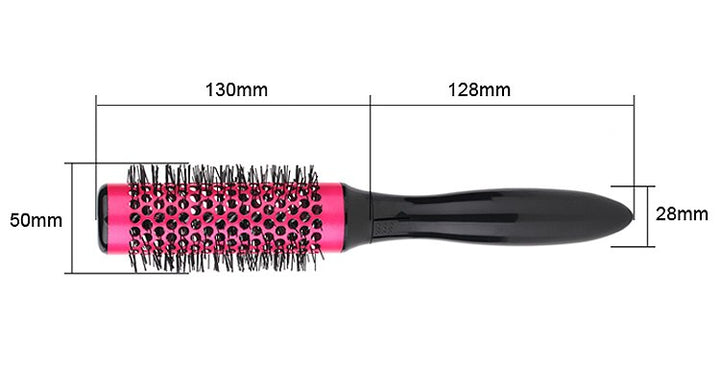 Professional Hair Dressing Brushes High Temperature Resistant Ceramic Iron Round Comb Beauty Hair Makeup Tool 50mm