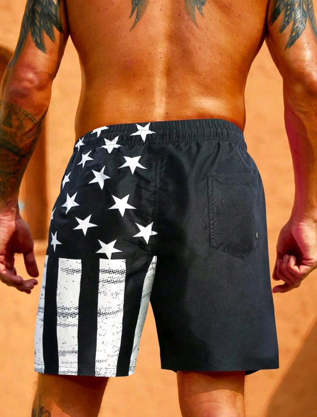 Flag Men's Swim Trunks